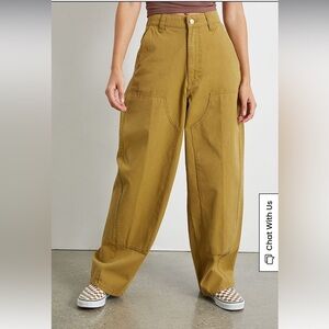 Obey Tami baggy pants olive oil size medium